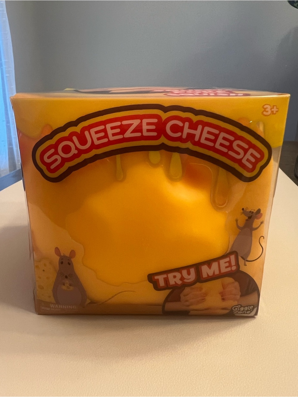Squeeze Cheese Sensory Toy - Yellow Squishy Play for Kids